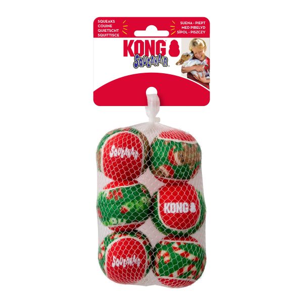 Kong holiday squeakair bal
