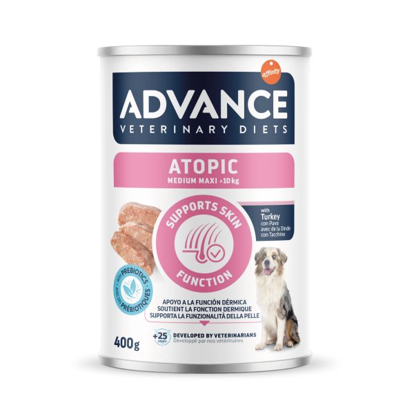 Advance veterinary diet dog atopic gevoelige huid medium / maxi hondenvoer