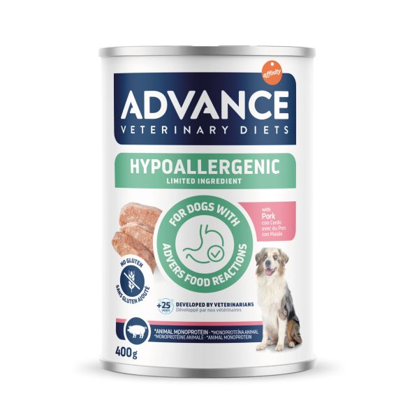 Advance veterinary diet dog hypoallergenic pork hondenvoer