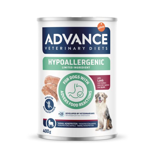 Advance veterinary diet dog hypoallergenic lamb hondenvoer