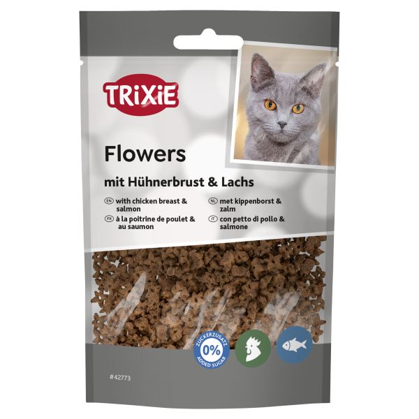 Trixie Flowers Met Kippenborst En Zalm