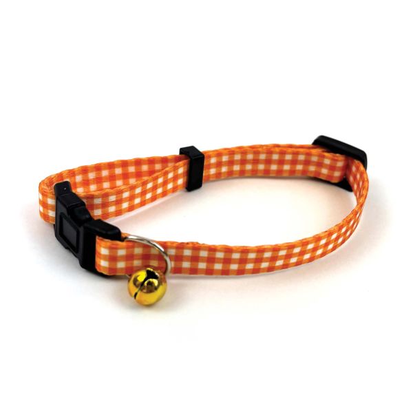 Happy Pet Tabby Patch Halsband Voor Kat  Ruit Oranje