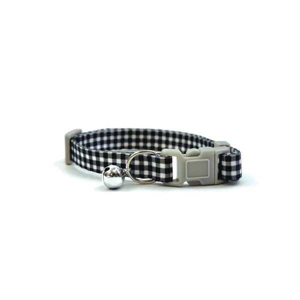 Happy Pet Tabby Patch Halsband Voor Kat  Ruit Zwart