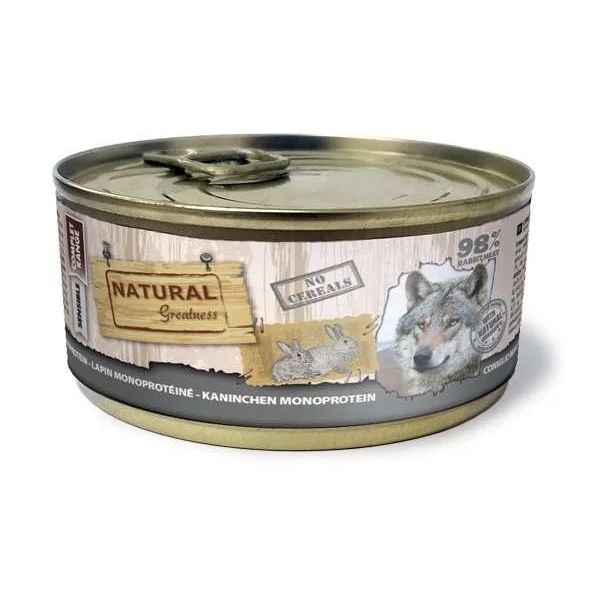 Natural greatness monoprotein rabbit recipe hondenvoer