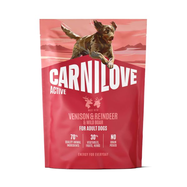 Carnilove Active Adult All Breeds Venison / Reindeer / Wild Boar Hondenvoer