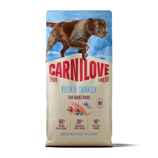 Carnilove True Fresh Adult All Breeds Fish / Turkey Hondenvoer
