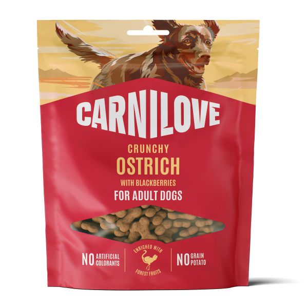 Carnilove Crunchy Snack Ostrich / Blackberries