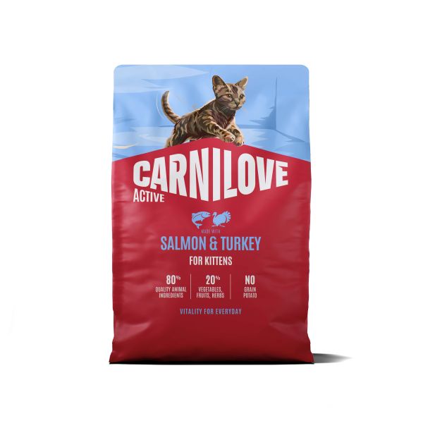 Carnilove active kitten salmon / turkey kattenvoer