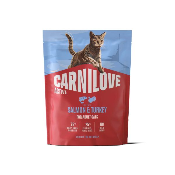 Carnilove active adult all breeds salmon / turkey kattenvoer