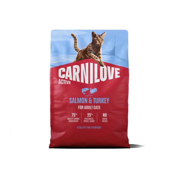 Carnilove active adult all breeds salmon / turkey kattenvoer