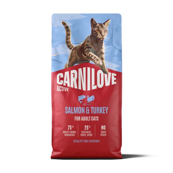 Carnilove active adult all breeds salmon / turkey kattenvoer