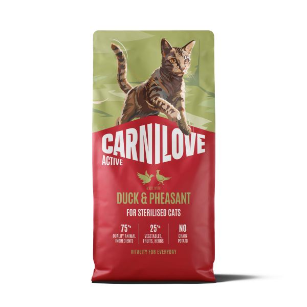 Carnilove Active Adult Sterilised All Breeds Duck / Pheasant Kattenvoer