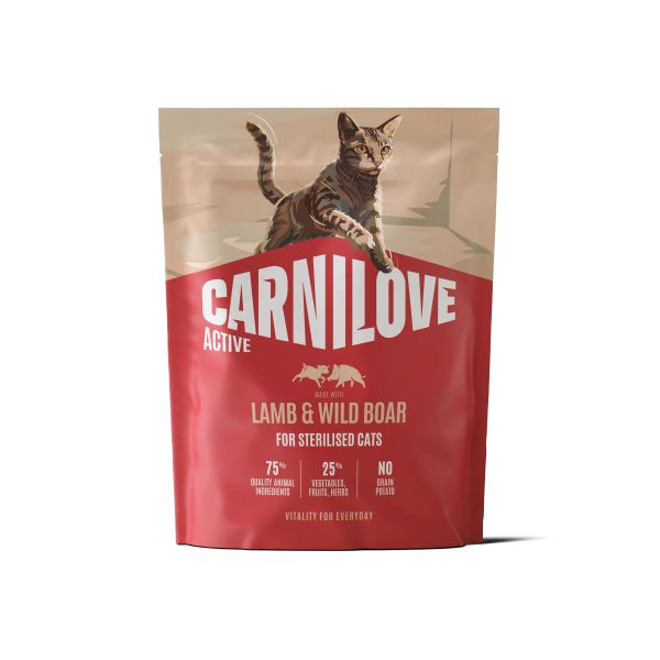 Carnilove Active Adult Sterilised All Breeds Lamb / Wild Boar Kattenvoer