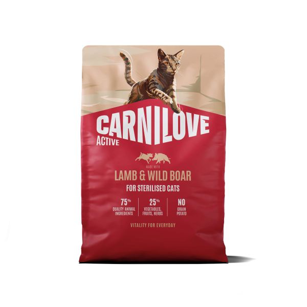 Carnilove Active Adult Sterilised All Breeds Lamb / Wild Boar Kattenvoer