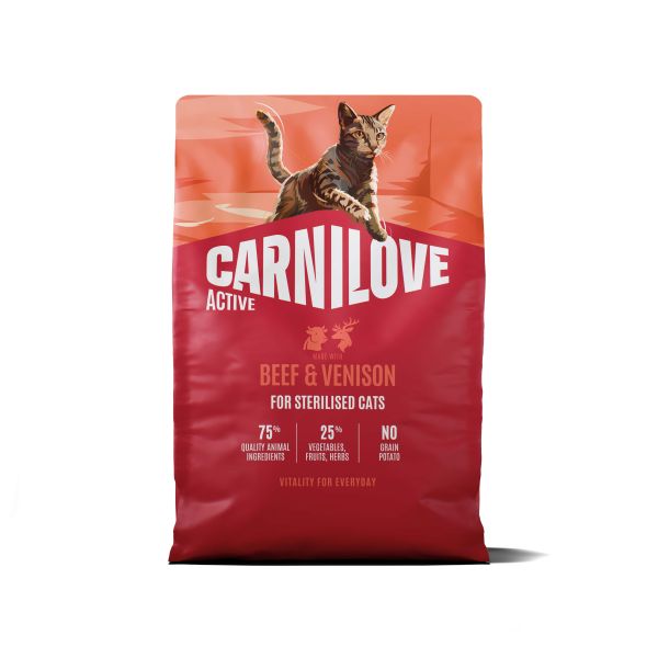 Carnilove Active Adult Sterilised All Breeds Beef / Venison Kattenvoer