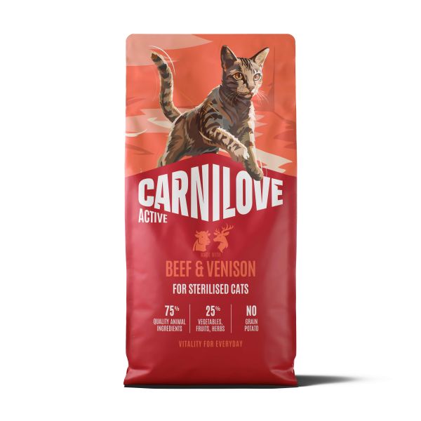 Carnilove Active Adult Sterilised All Breeds Beef / Venison Kattenvoer