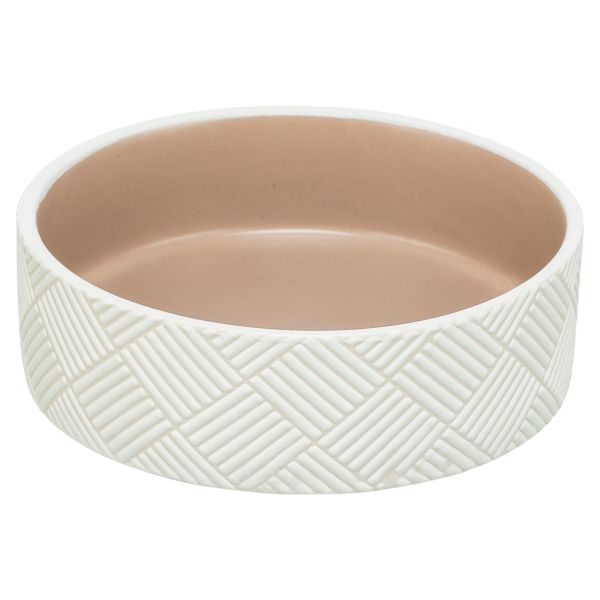 Trixie Voerbak / Drinkbak Patroon Keramiek Wit / Beige