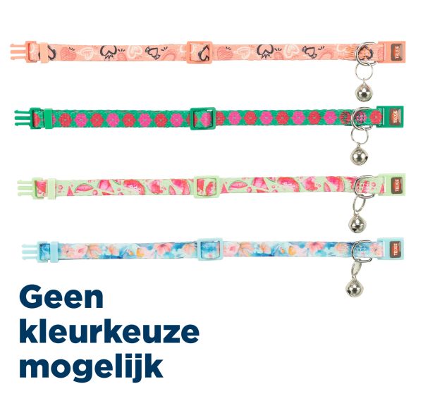 Trixie halsband voor kat flower power assorti