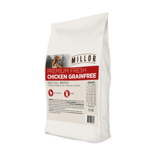 Millor Premium Extruded Fresh Adult Chicken Grain Free Hondenvoer