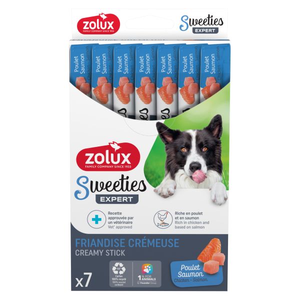 Zolux Sweeties Expert Creamy Sticks Kip / Zalm
