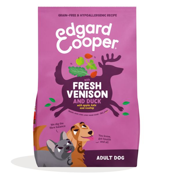 Edgard & Cooper Adult Verse Hert / Scharreleend Graanvrij Hondenvoer