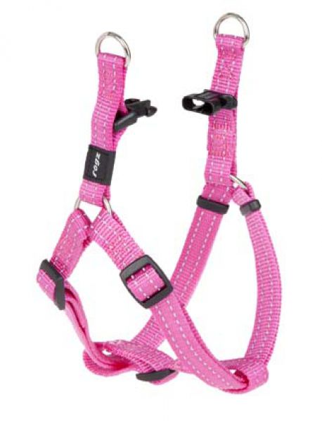 Rogz for dogs snake step-in tuig voor hond roze