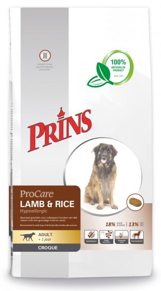 Prins procare croque hypo allergic lam/rijst hondenvoer