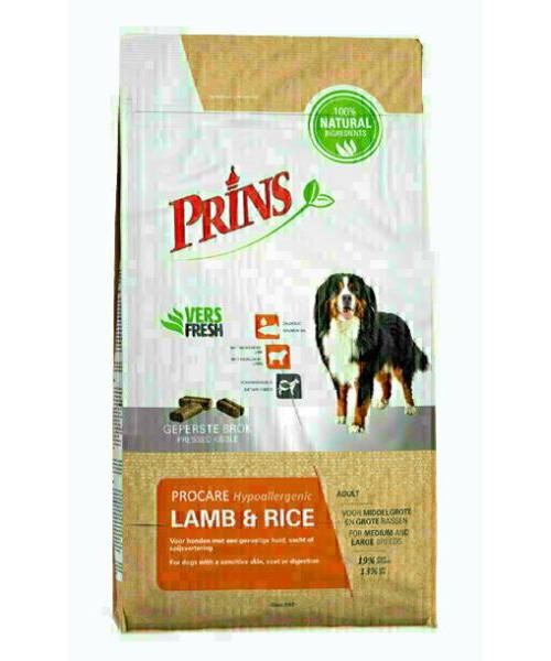Prins procare lam / rijst hondenvoer