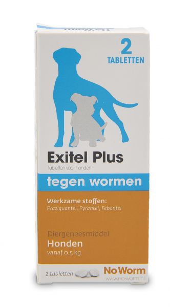 Exitel plus hond no worm tabletten