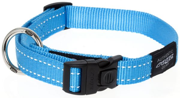 Rogz for dogs fanbelt halsband voor hond turquoise