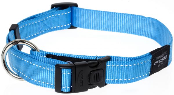 Rogz for dogs lumberjack halsband voor hond turquoise