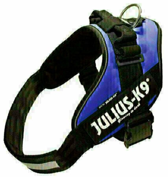 Julius k9 power-harnas voor hond / tuig voor  voor labels blauw