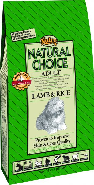 Nutro choice dog adult lam/rijst hondenvoer