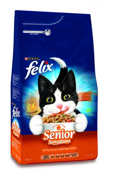 Felix droog senior sensations kattenvoer