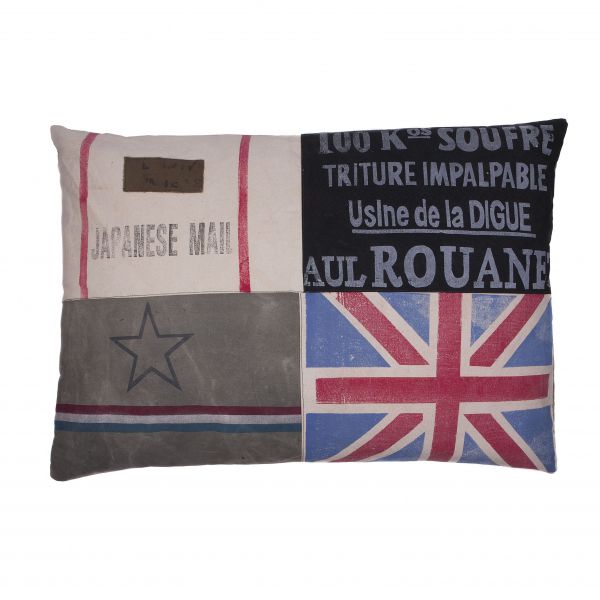 Lex & max canvas mail losse hoes voor hondenkussen rechthoek 