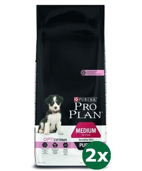 Pro plan puppy medium sensitive skin hondenvoer
