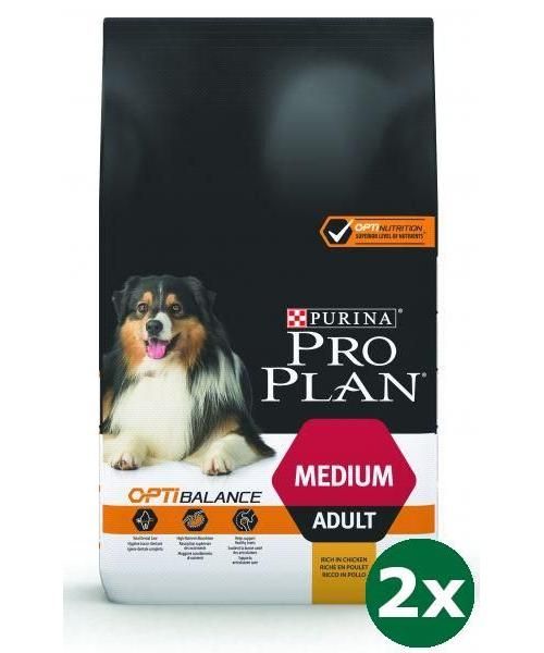 Pro plan dog adult medium kip / rijst hondenvoer