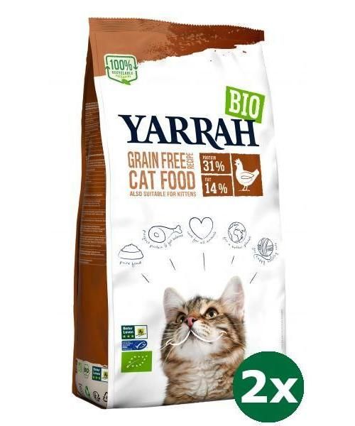 Yarrah cat adult graanvrij kip/vis kattenvoer
