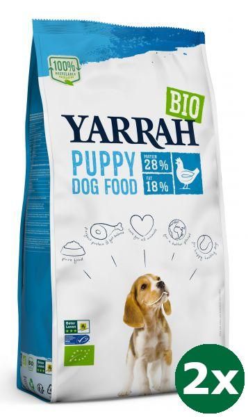 Yarrah dog biologische brokken puppy kip hondenvoer