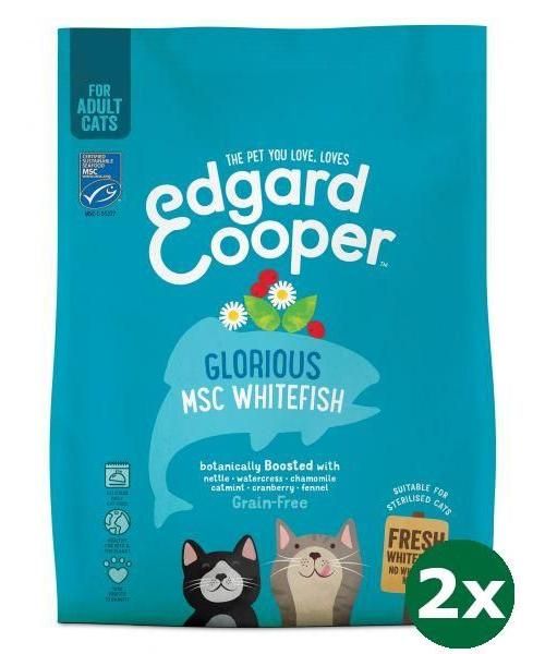 Edgard & cooper adult msc witvis graanvrij kattenvoer