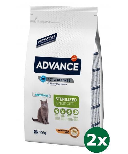 Advance cat junior sterilised chicken kattenvoer