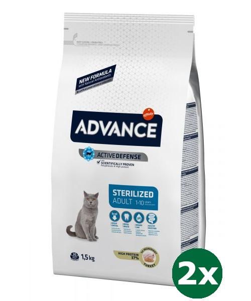 Advance cat sterilized turkey kattenvoer