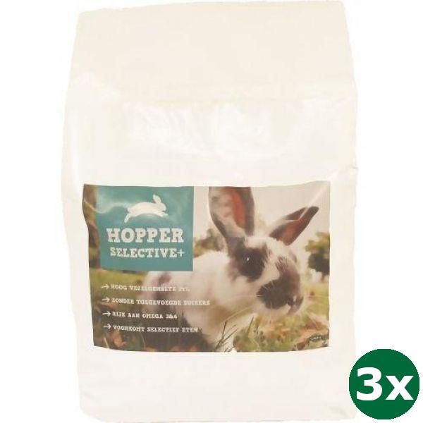 Hopper selective konijnenvoer