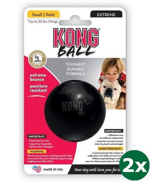 Kong extreme rubber bal zwart