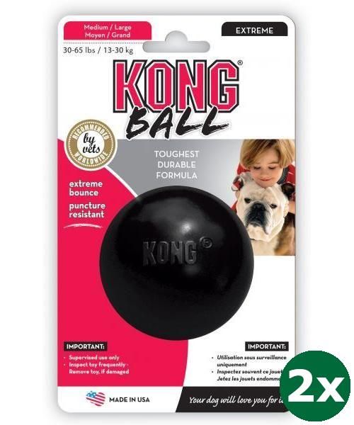 Kong extreme rubber bal zwart