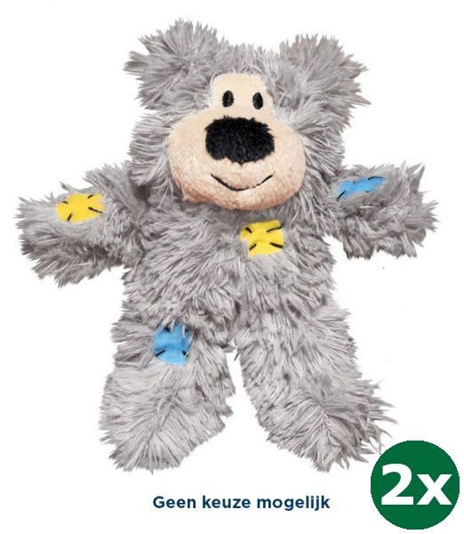 Kong cat softies patchwork bear assorti