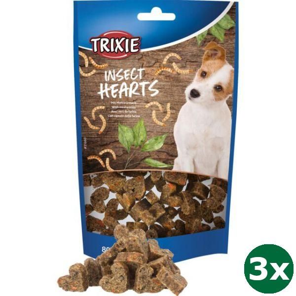 Trixie insect hearts met meelwormen hondensnack