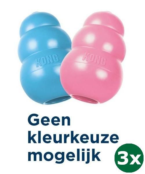 Kong puppy roze of blauw assorti