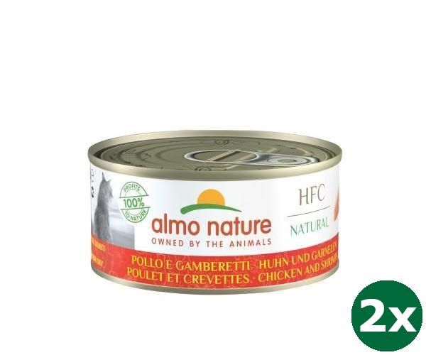 Almo nature cat kip/garnaal kattenvoer