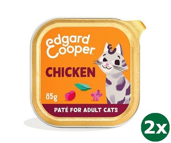 Edgard & cooper kat adult pate vrije uitloop kip kattenvoer